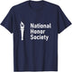 National Honor Society Scholastic Torch Logo T-Shirt - T-Shirt | Navy