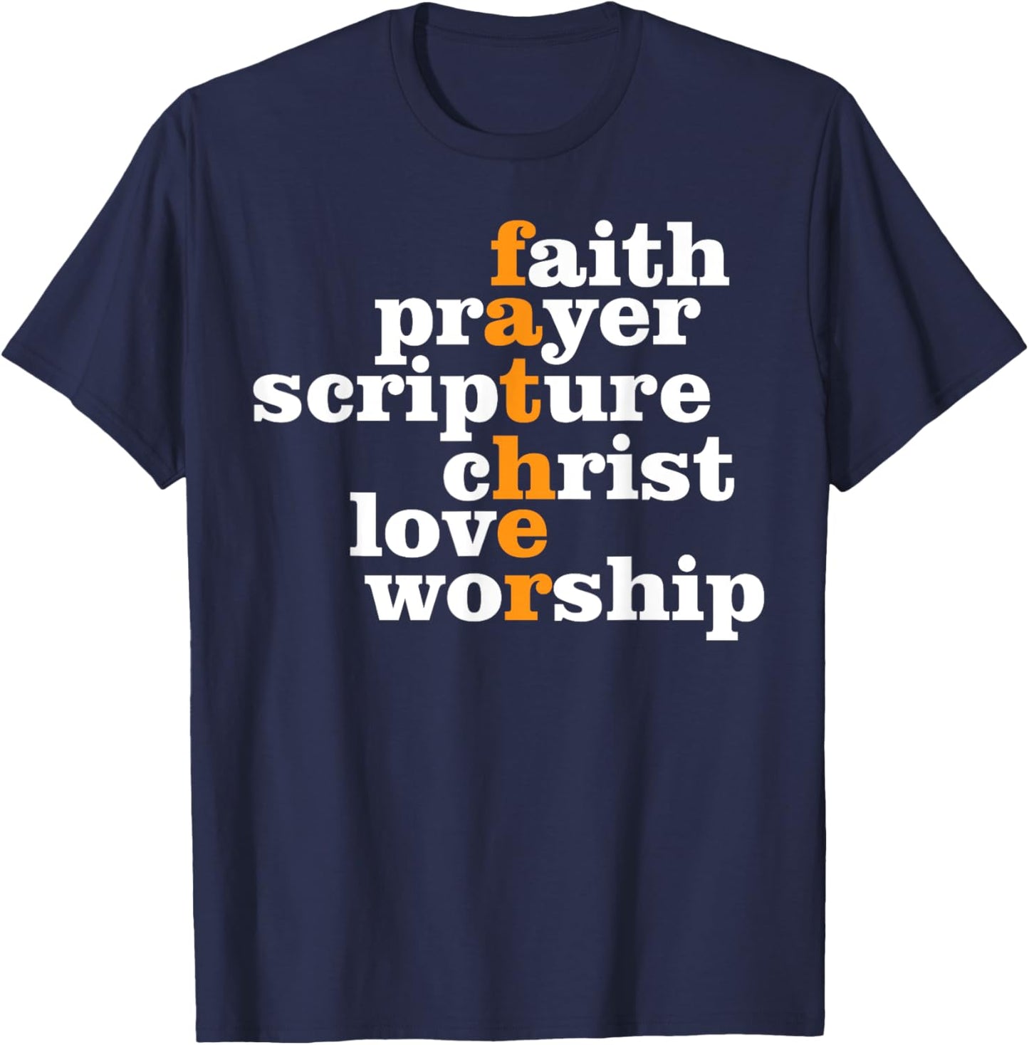 Religious Dad Christian Believer Fatherhood Fathers Day T-Shirt - T-Shirt | Navy