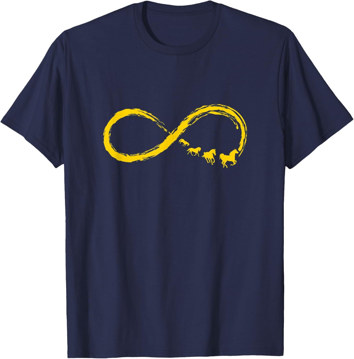 Funny Horse Lover Infinity Are Scarier Than You Think T-Shirt - T-Shirt | Navy