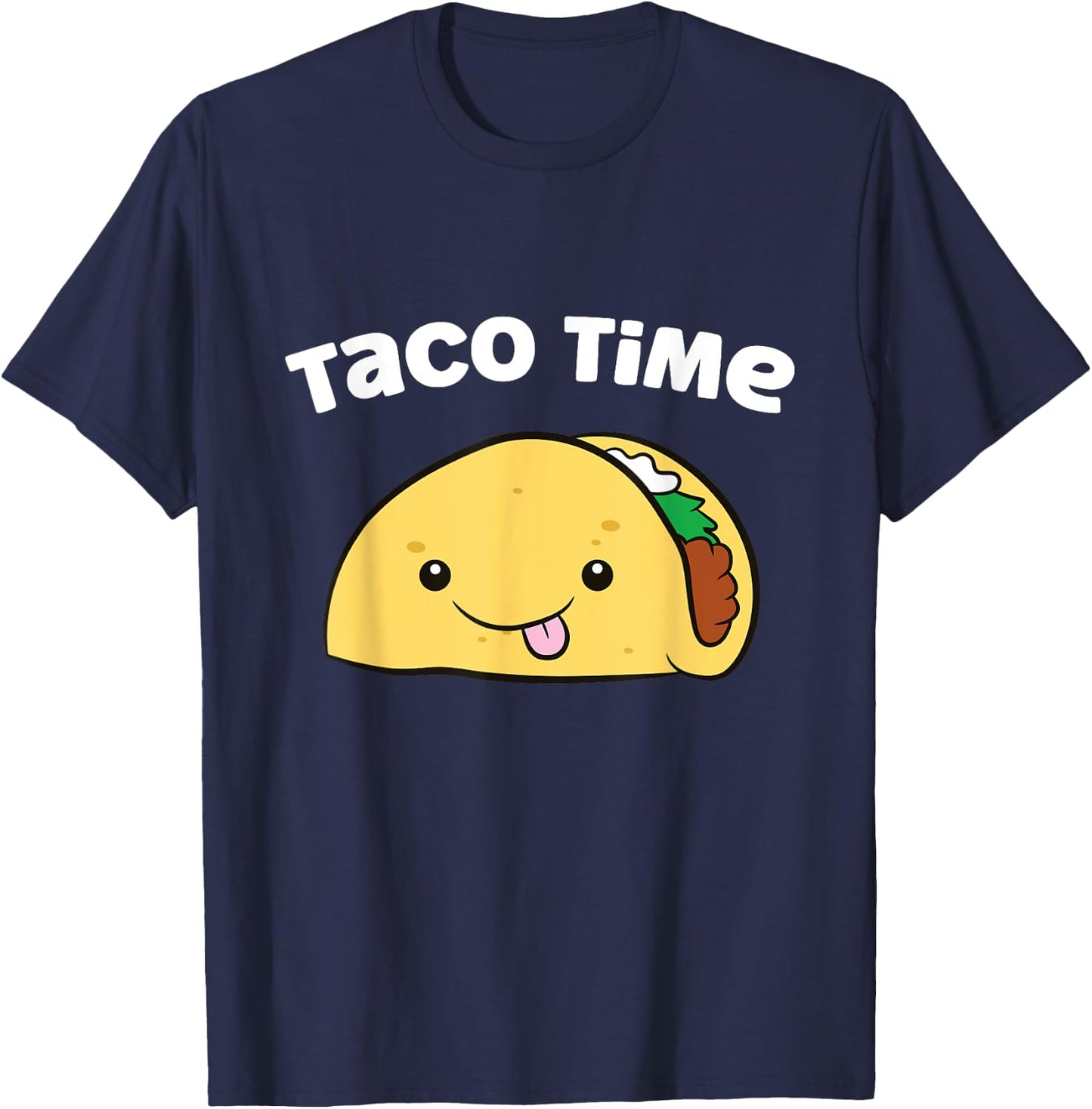 Funny Taco Lover Taco Time Taco Tuesday T-Shirt - T-Shirt | Navy