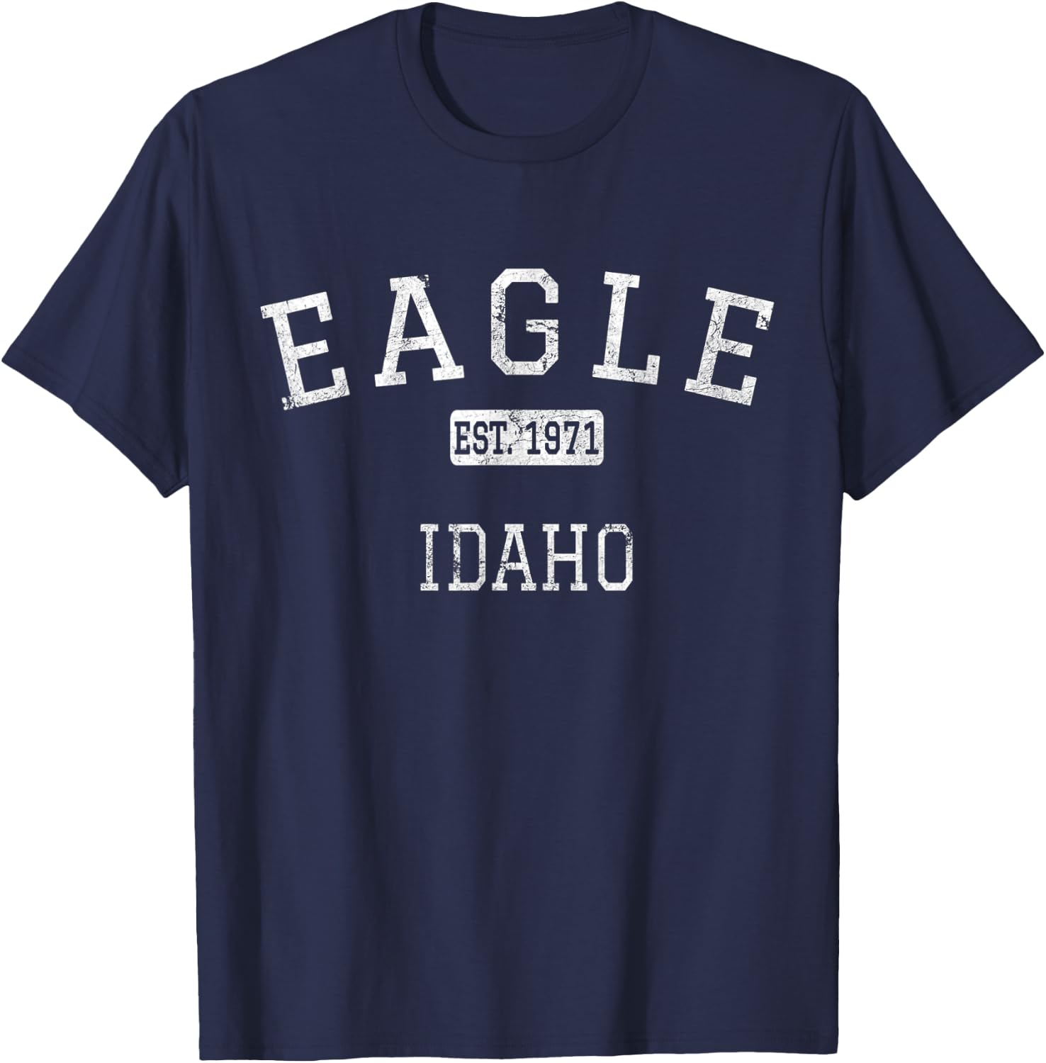 Eagle Idaho ID Vintage T-Shirt - T-Shirt | Navy