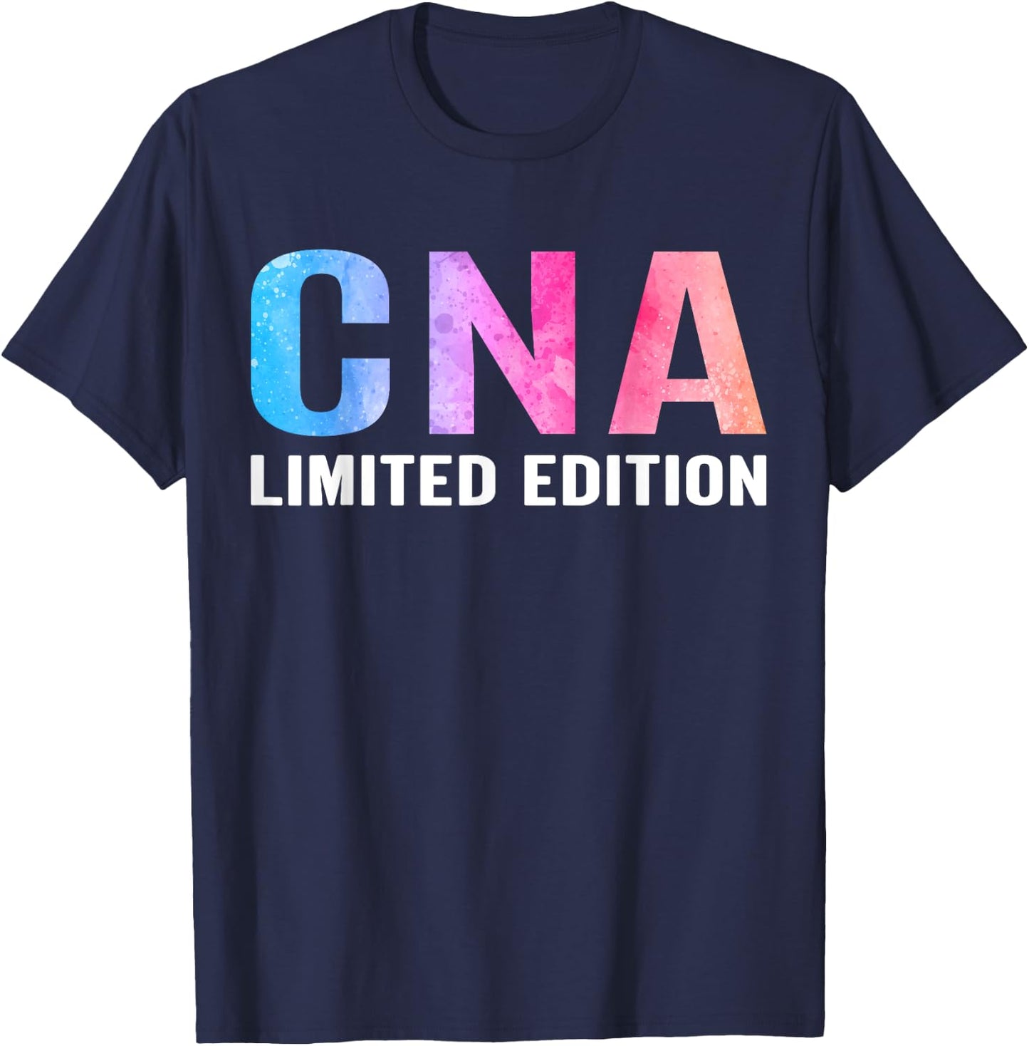 CNA Certified Nursing Assistant Gifts CNA Humor Black -Adults Small Regular Fit Short Sleeve T-Shirt - T-Shirt | Navy