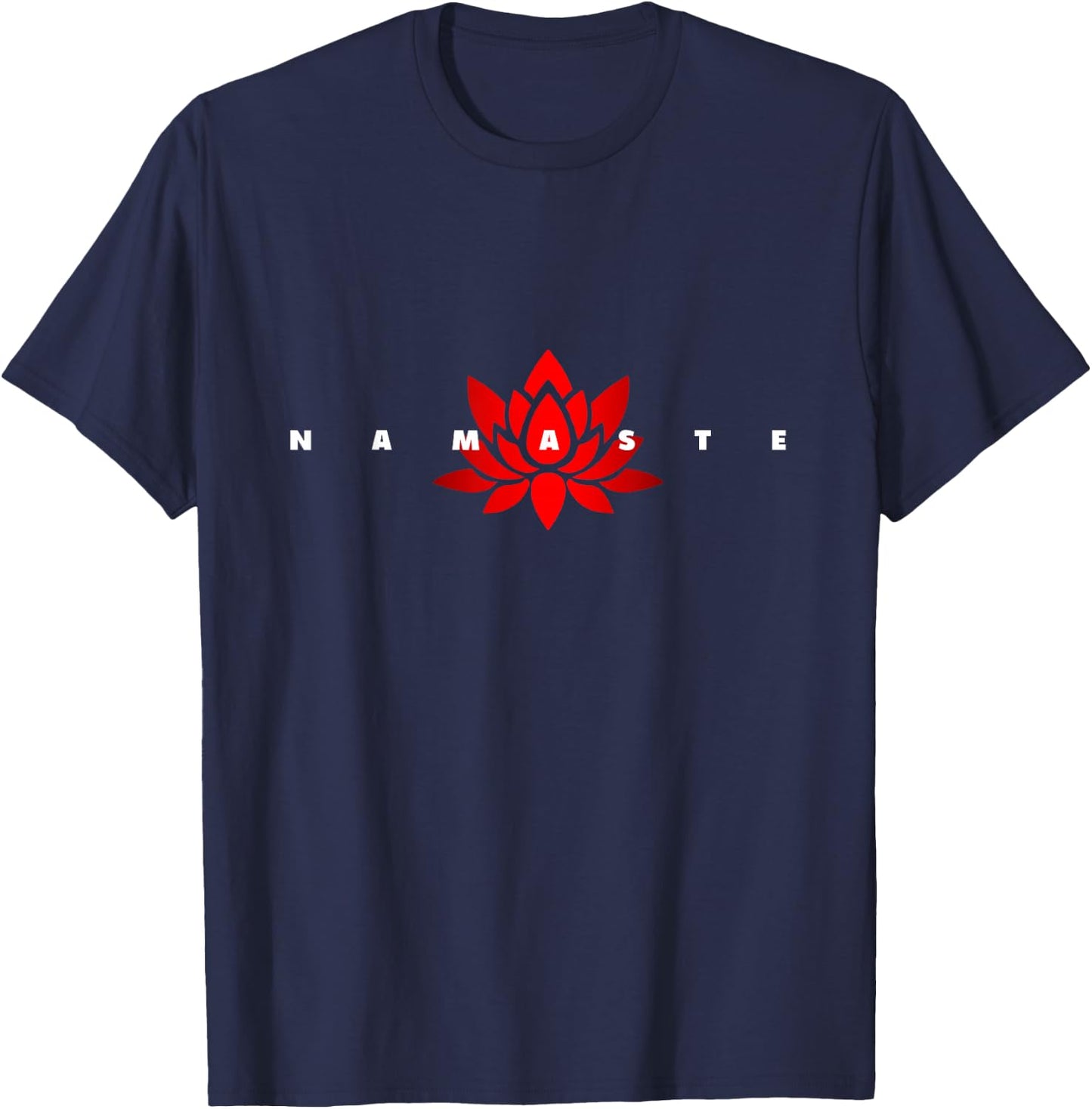 Namaste Yoga T-Shirt - T-Shirt | Navy