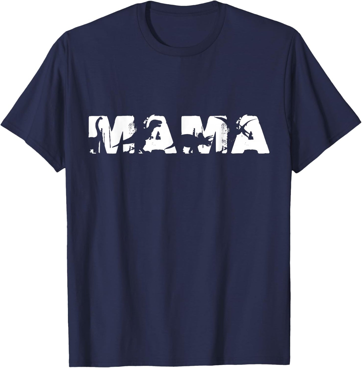 Dinosaur Mama Funny in Mother's Day for Mamasaurus T rex T-Shirt - T-Shirt | Navy
