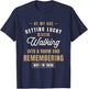 At My Age Getting Lucky Means Walking Into A Room - Funny T-Shirt - T-Shirt | Navy