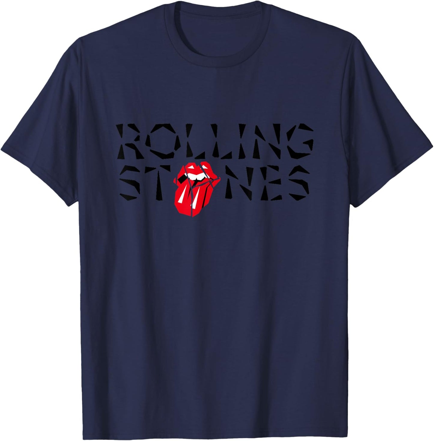 Official The Rolling Stones HD Tongue Logo T-Shirt - T-Shirt | Navy