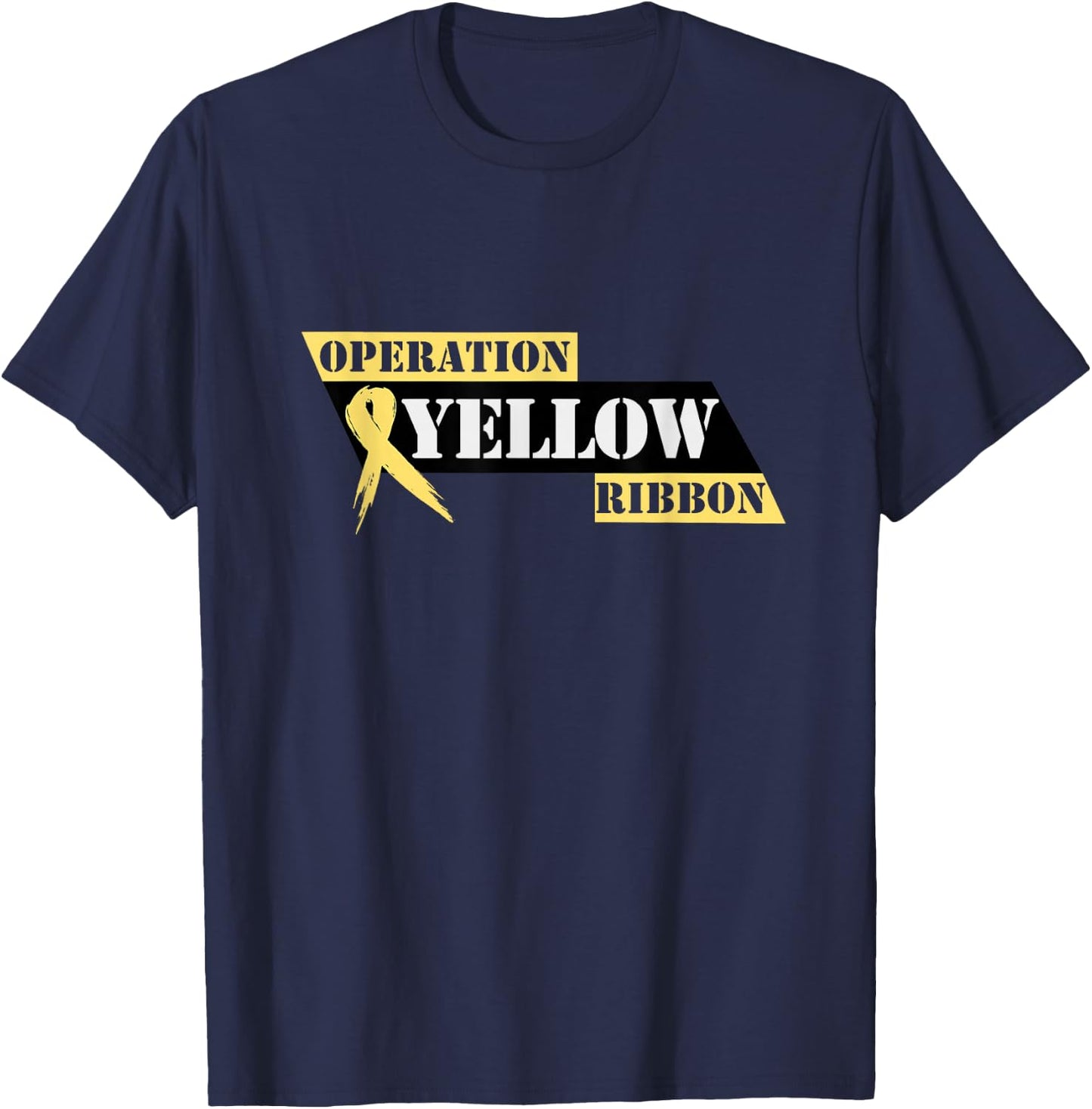 Operation Yellow Ribbon Official Logo New Jersey T-Shirt - T-Shirt | Navy