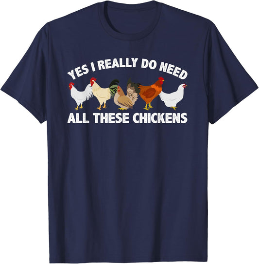 Best Chicken Art Women Poultry Farm Chicken Farmer T-Shirt - T-Shirt | Navy