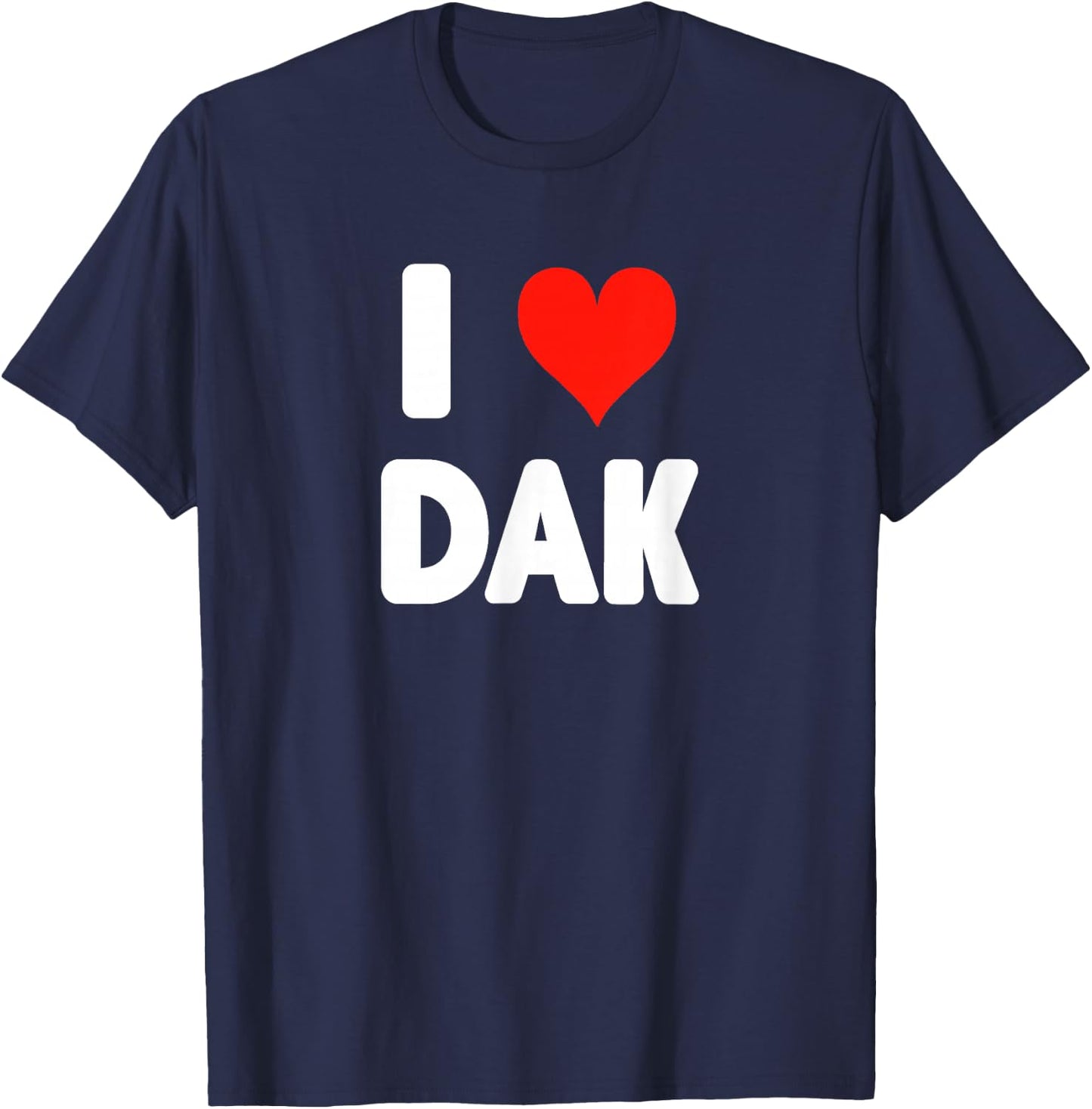 I Love Dak- Heart T-Shirt - T-Shirt | Navy