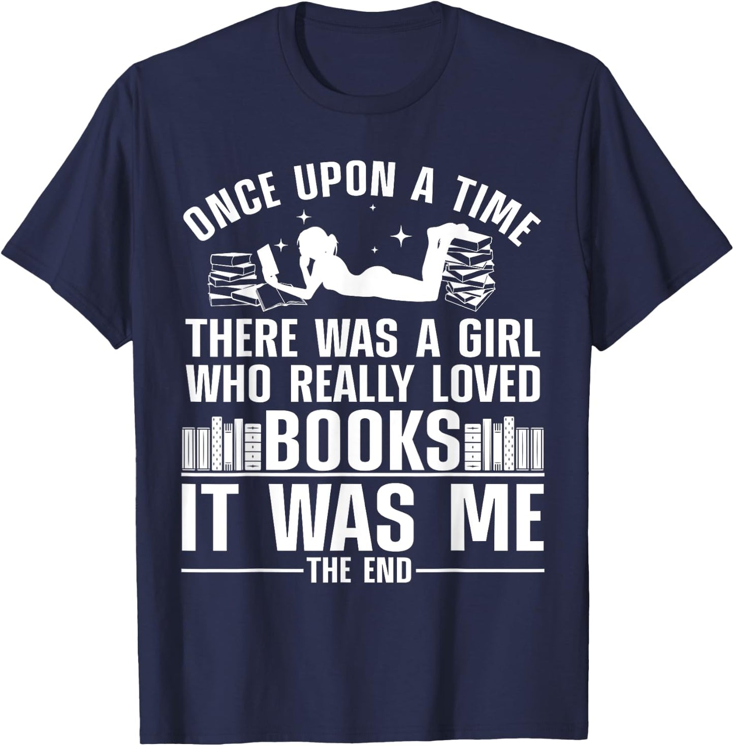 Cool Girl Who Love Book Girl Library Lover Reading T-Shirt - T-Shirt | Navy