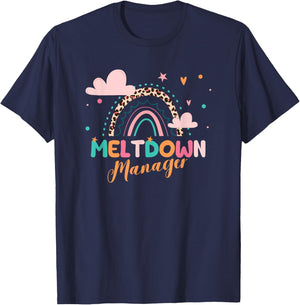 Meltdown Manager After School Daycare Provider Childcare T-Shirt - T-Shirt | Navy