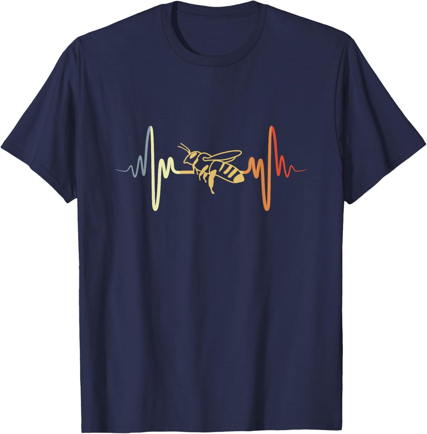 Vintage Bee Beekeeping Lover T-Shirt - T-Shirt | Navy