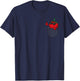 Cool tomato in pocket, peeking tomato wearing sunglasses T-Shirt - T-Shirt | Navy