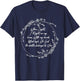 I Fight-On My Knees With Hand My Lifted High - Flowers T-Shirt - T-Shirt | Navy
