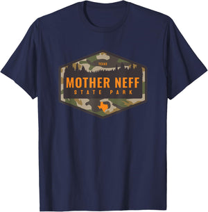 Mother Neff State Park Texas TX Camouflage Souvenir T-Shirt - T-Shirt | Navy