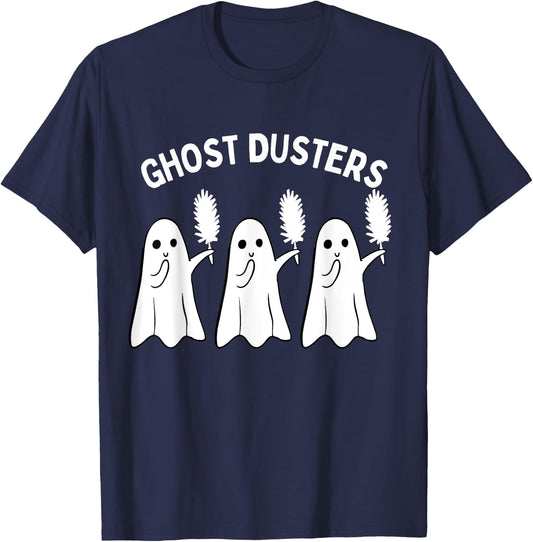Ghost Dusters Housekeeping Cleaning Squad Halloween Funny T-Shirt - T-Shirt | Navy