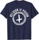 Religion Is Poison Anti-Religion Agnostic Atheist T-Shirt - T-Shirt | Navy