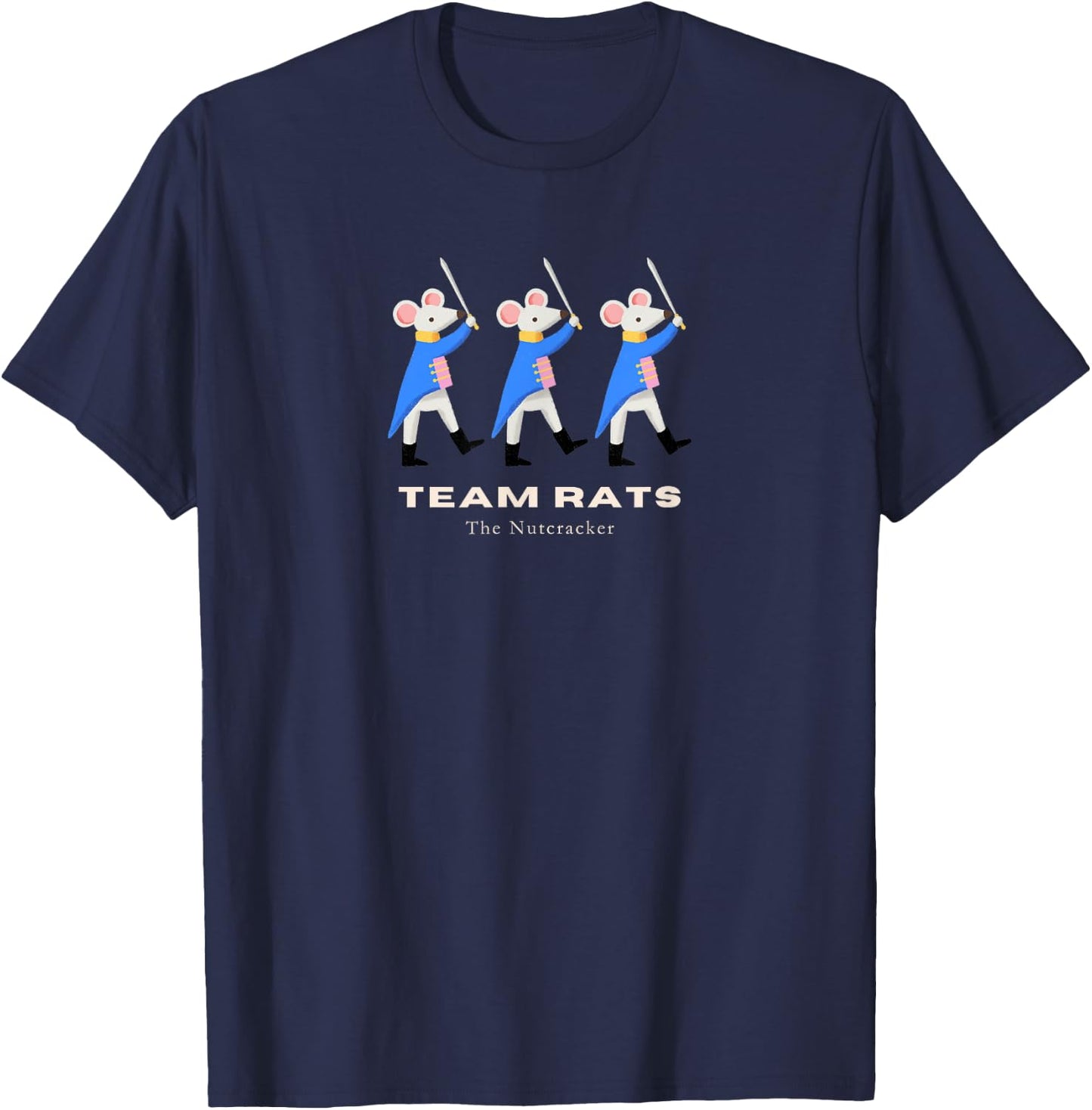 TEAM RATS Nutcracker Christmas Ballerina Ballet Graphic T-Shirt - T-Shirt | Navy