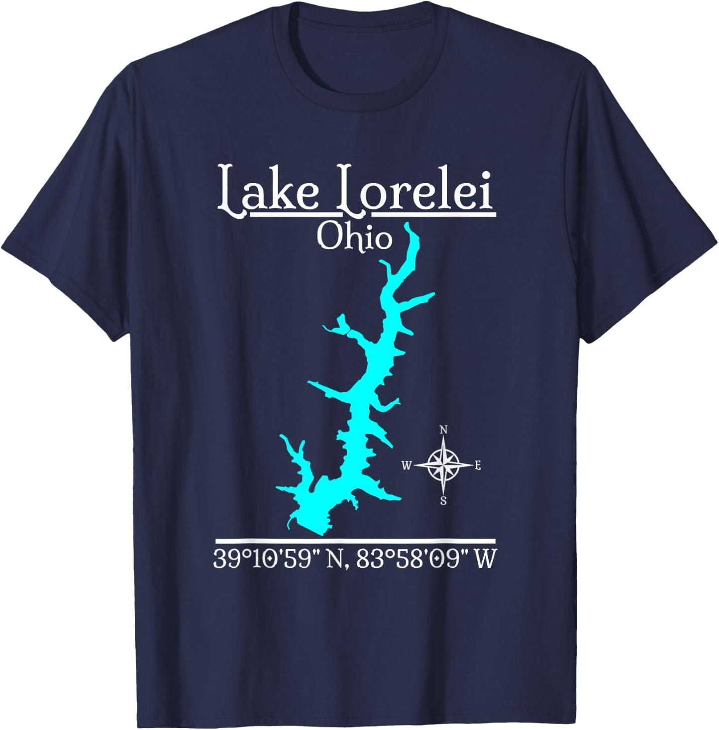 Lake Lorelei, Ohio T-Shirt - T-Shirt | Navy