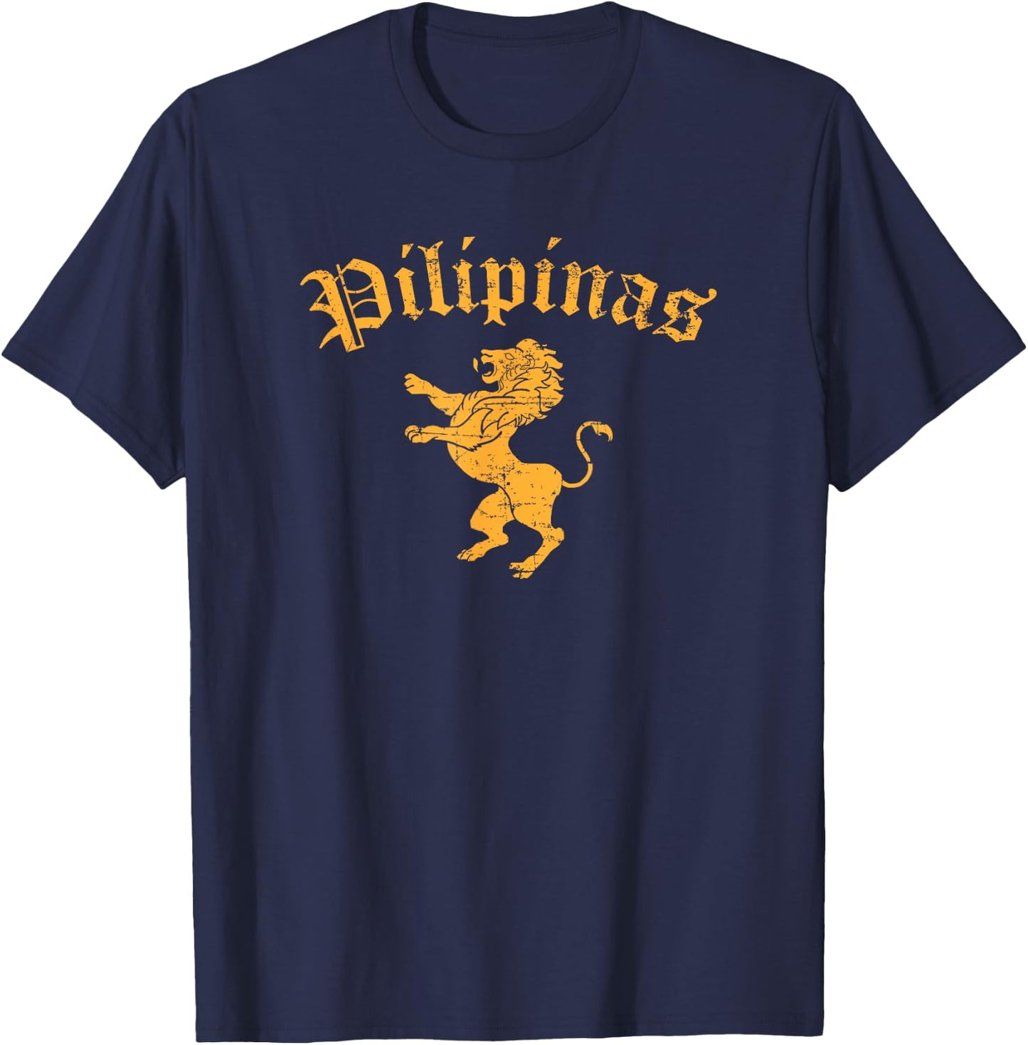 Pilipinas Philippines Lion Symbol Filipino Pride T-Shirt - T-Shirt | Navy