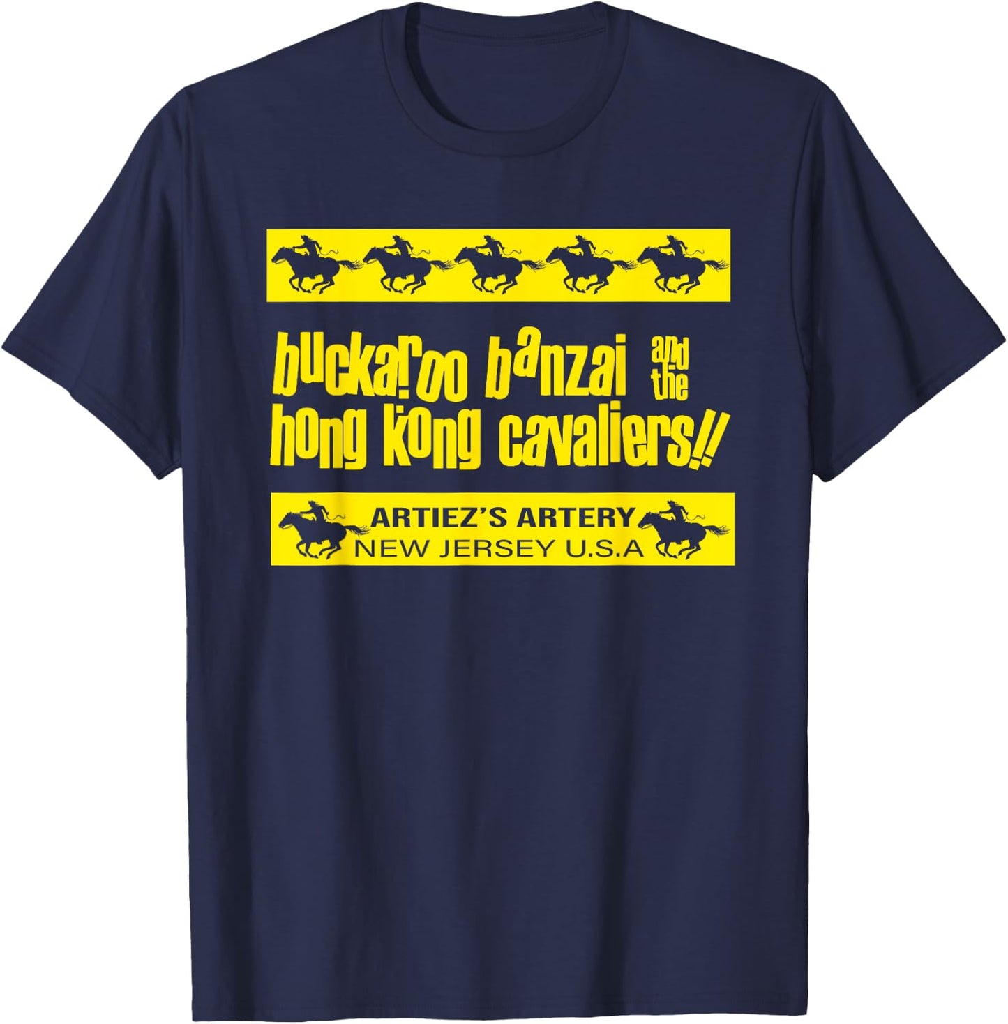 Buckaroo Banzai And The Honkong Cavaliers T-Shirt - T-Shirt | Navy