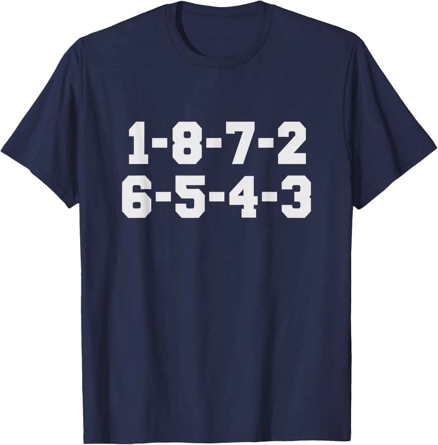 1-8-7-2-6-5-4-3 Firing Order 1-8-7-2-6-5-4-3 Black Men's Classic Fit Short Sleeve Small T-Shirt - T-Shirt | Navy