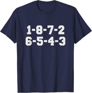 1-8-7-2-6-5-4-3 Firing Order 1-8-7-2-6-5-4-3 Black Men's Classic Fit Short Sleeve Small T-Shirt - T-Shirt | Navy
