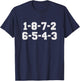 1-8-7-2-6-5-4-3 Firing Order 1-8-7-2-6-5-4-3 Black Men's Classic Fit Short Sleeve Small T-Shirt - T-Shirt | Navy