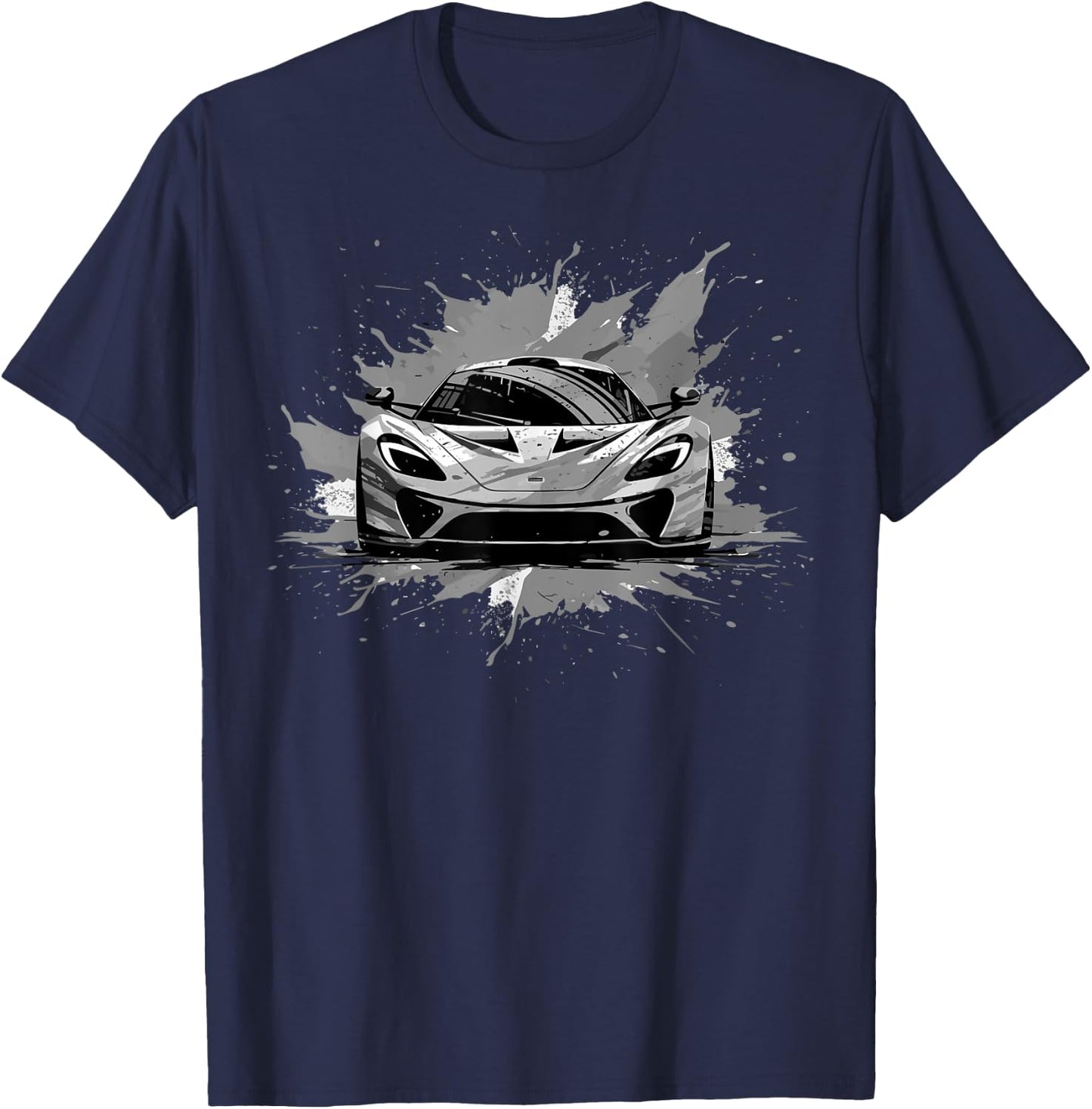 Exotic Concept Sports Car Supercar Luxury Hypercar Graphic T-Shirt - T-Shirt | Navy