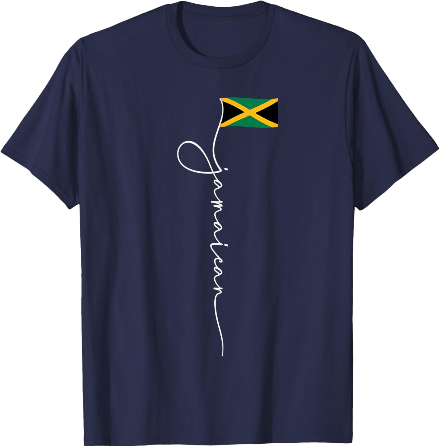Jamaica Signature Jamaican Flag T-Shirt - T-Shirt | Navy