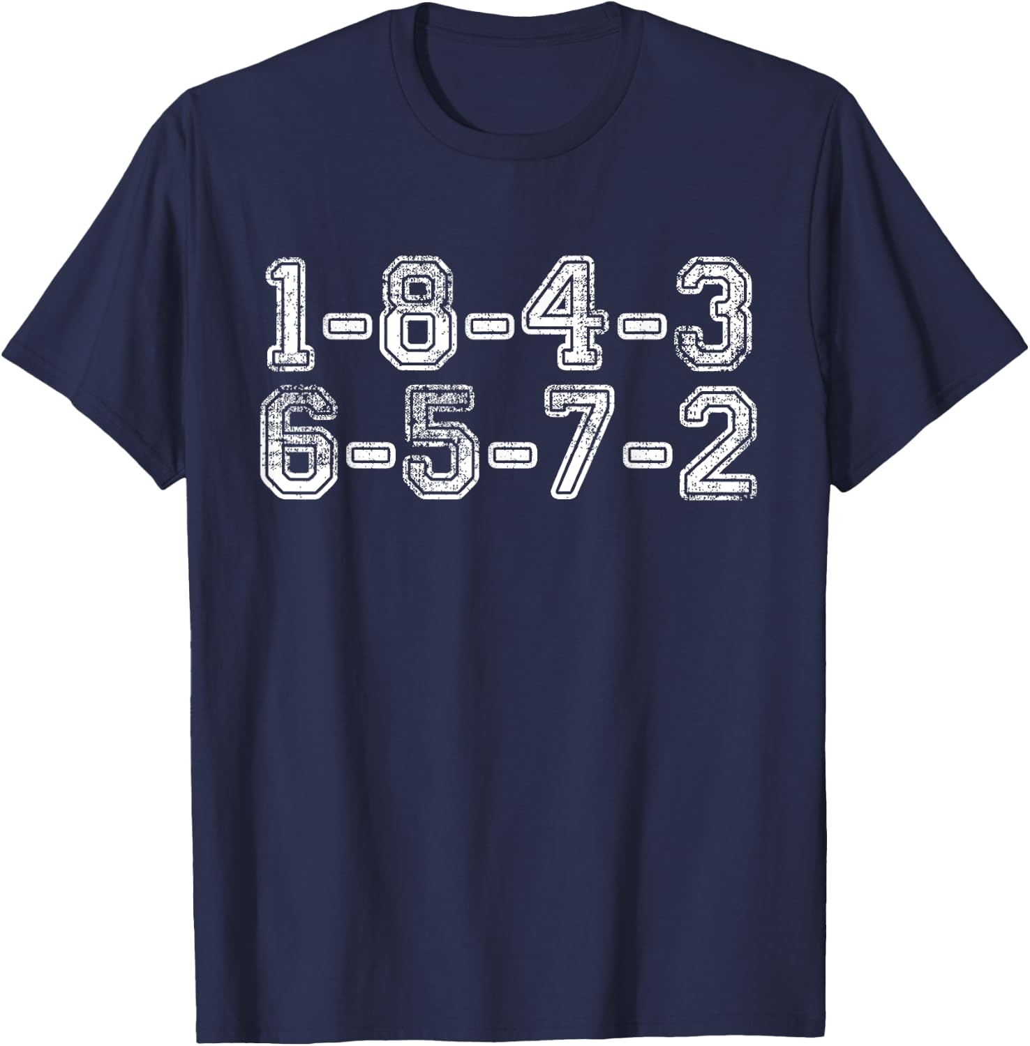 1-8-4-3-6-5-7-2 Firing Order Funny Offensive Rude Engineer T-Shirt - T-Shirt | Navy