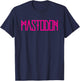 Mastodon – Neon Pink Logo T-Shirt - T-Shirt | Navy