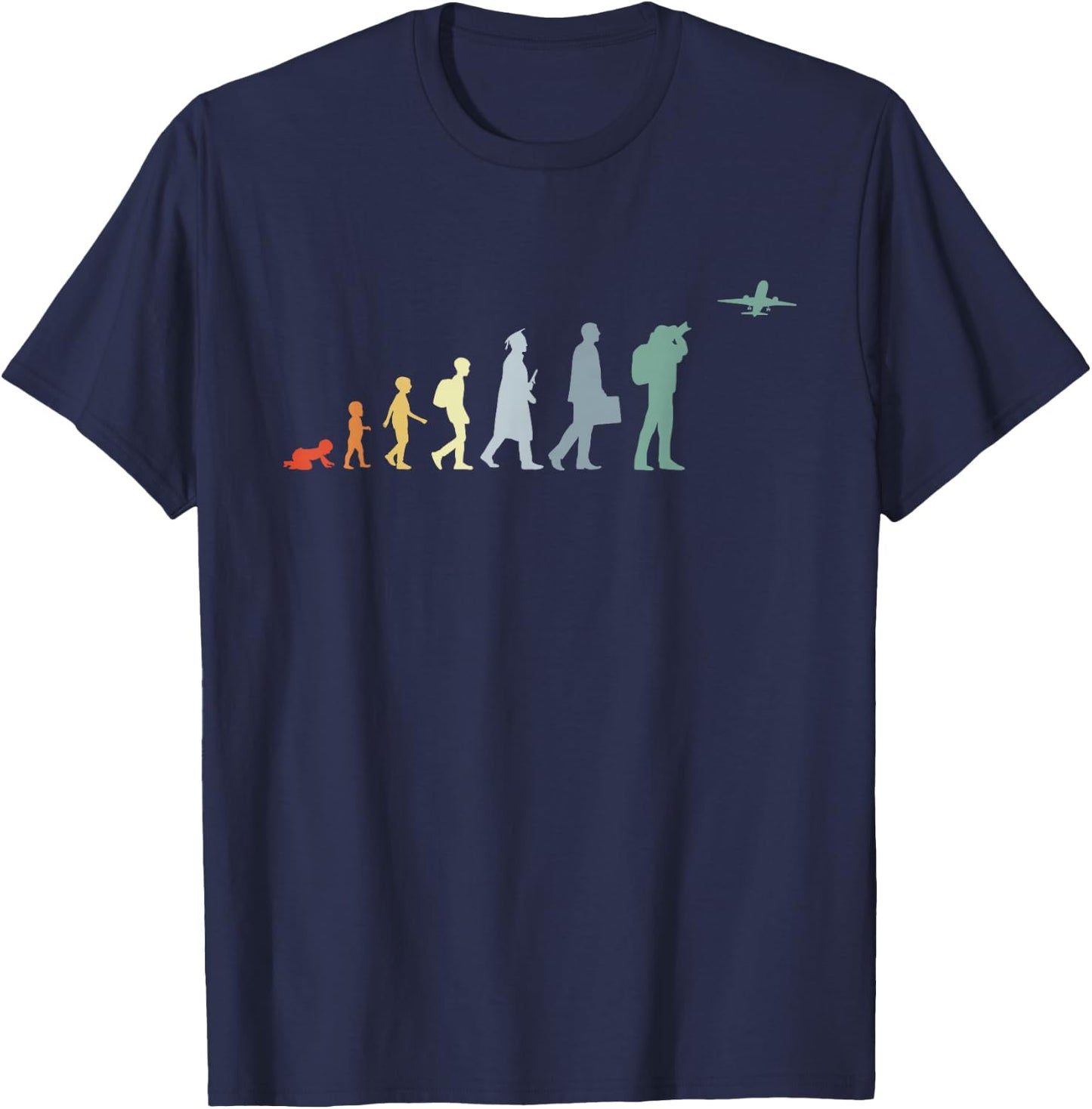 Plane Spotter Evolution T-Shirt - T-Shirt | Navy