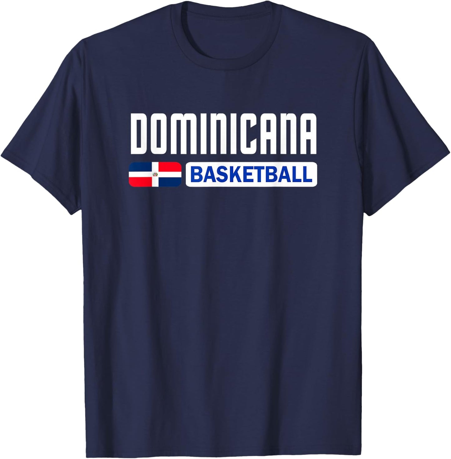 Dominican Republic Basketball Dominicana Flag Sports T-Shirt - T-Shirt | Navy