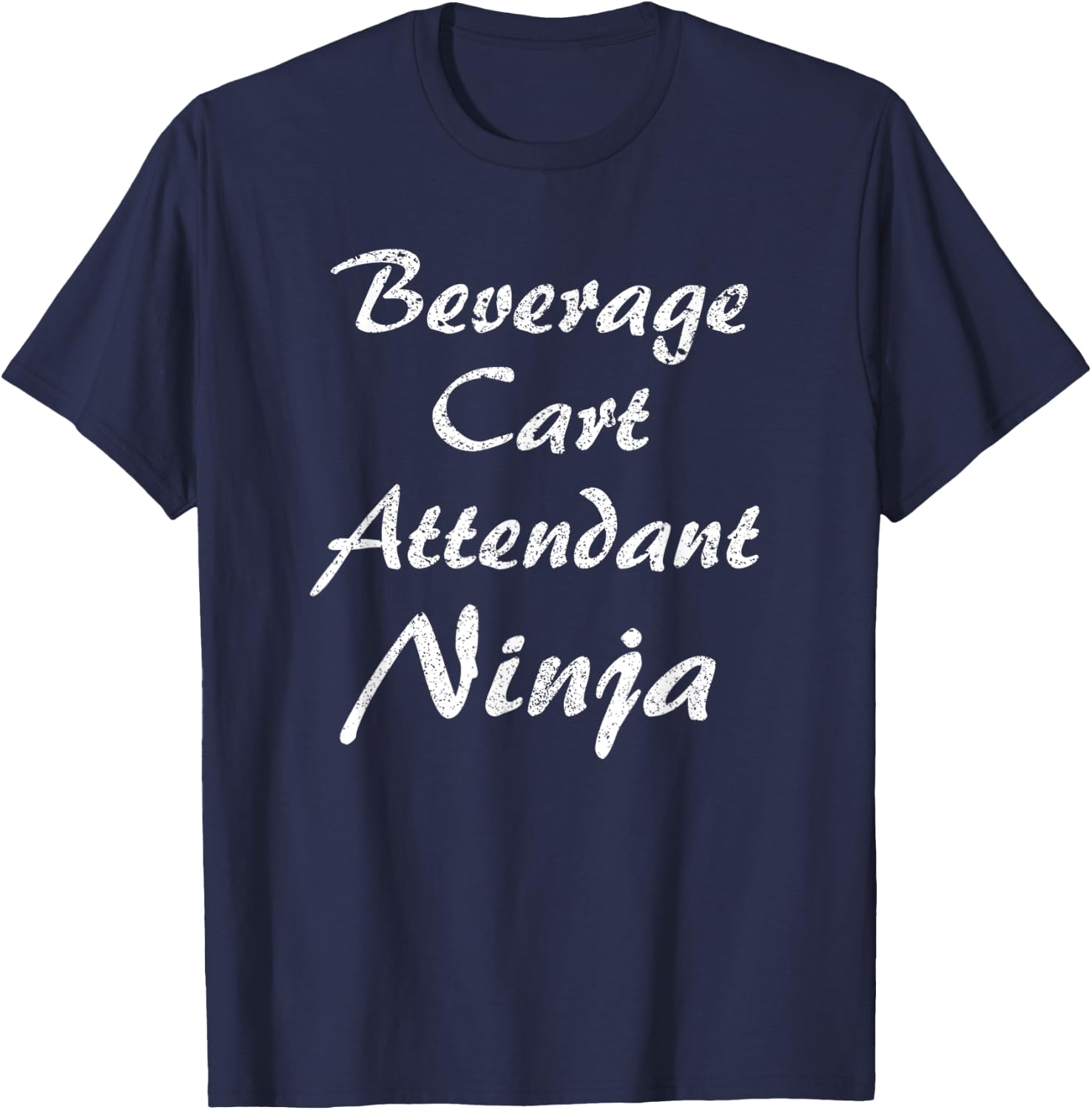 Beverage Cart Attendant Occupation Work T-Shirt - T-Shirt | Navy
