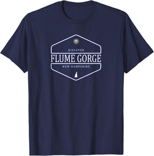 Flume Gorge New Hampshire - Flume Gorge NH T-Shirt - T-Shirt | Navy