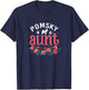 Pomsky Dog Aunt Gifts For Mom Dog Pet Lover Christmas T-Shirt - T-Shirt | Navy