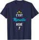 C'est Marseille Baby Gift OM Marseille Football Supporter T-Shirt - T-Shirt | Navy