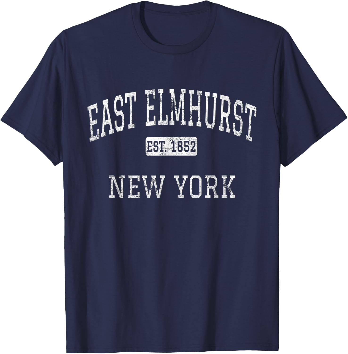 East Elmhurst New York NY Vintage T-Shirt - T-Shirt | Navy