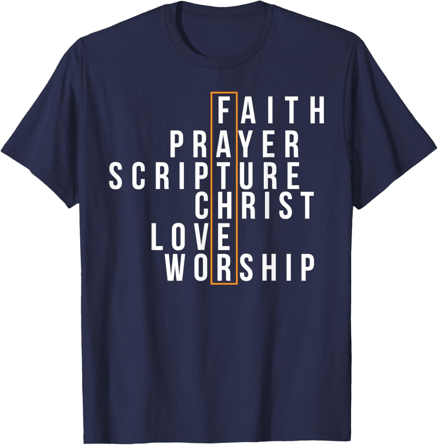 Religious Dad Christian Believer Fatherhood Fathers Day T-Shirt - T-Shirt | Navy