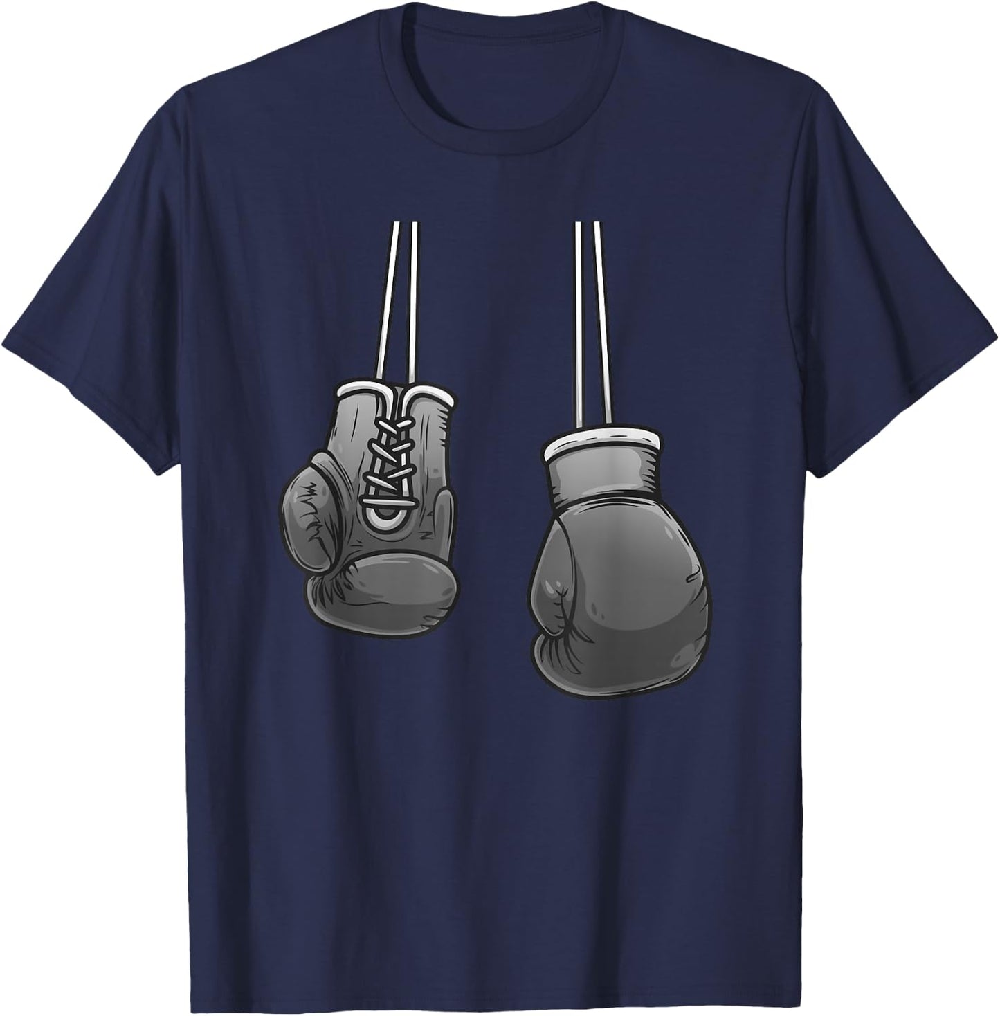 Cool Boxing Gloves For Boxer Fighting Lover Men Women Boys T-Shirt - T-Shirt | Navy