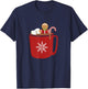 Xmas Christmas Hot Chocolate Cocoa T-Shirt - T-Shirt | Navy