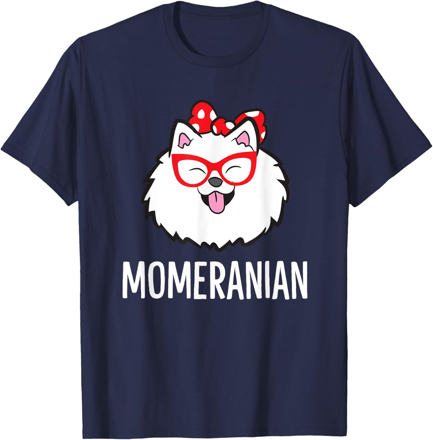 Momeranian Funny Pomeranian Mom Cute Pet Pomeranian T-Shirt - T-Shirt | Navy