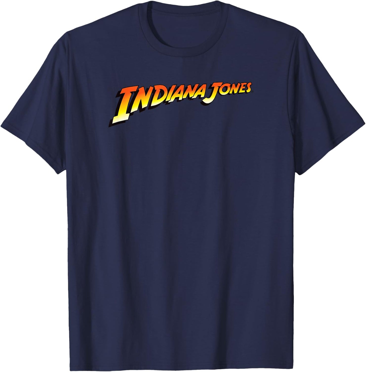 Indiana Jones Raiders Of The Lost Ark Indiana Jones Logo T-Shirt - T-Shirt | Navy