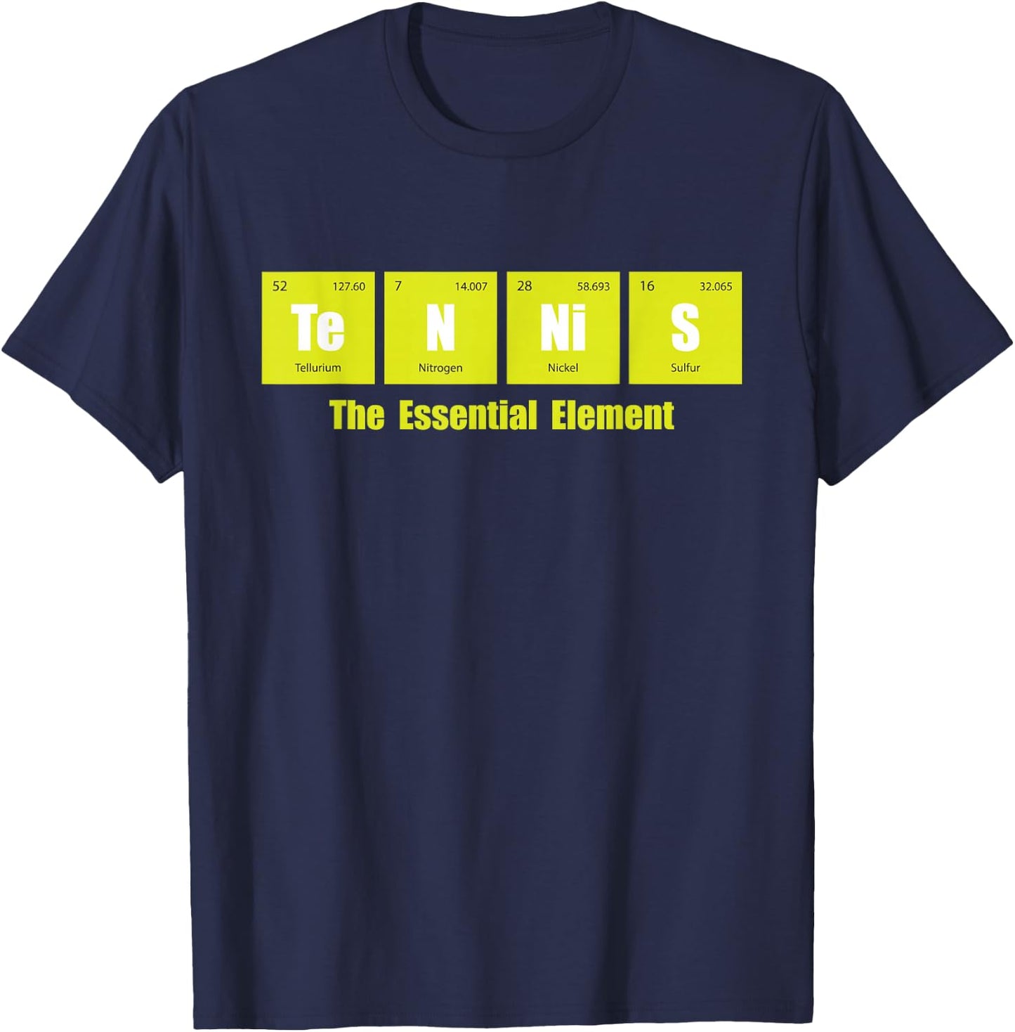 Tennis The Essential Element - Tournament Sports Lover T-Shirt - T-Shirt | Navy