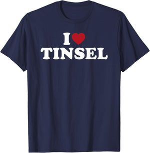 I Love Tinsel T-Shirt - T-Shirt | Navy