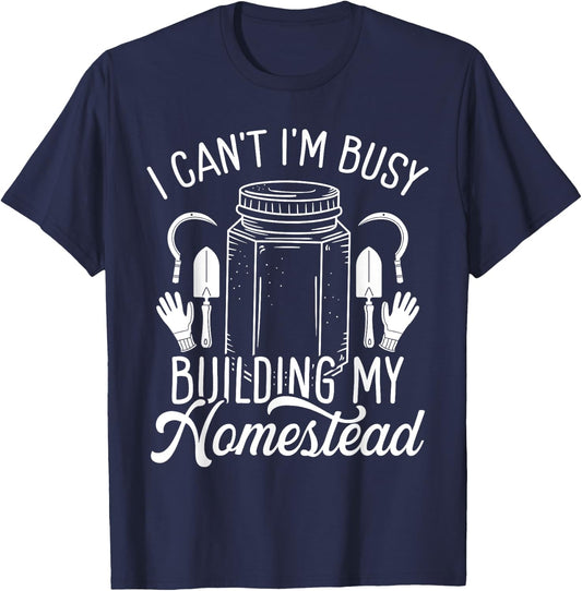 Homestead Cooking Canning Season Homegrown Homesteading T-Shirt - T-Shirt | Navy