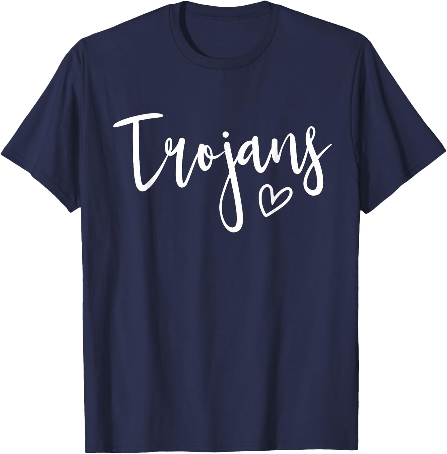 Trojans High School Trojans Sports Team Women's Trojans T-Shirt - T-Shirt | Navy