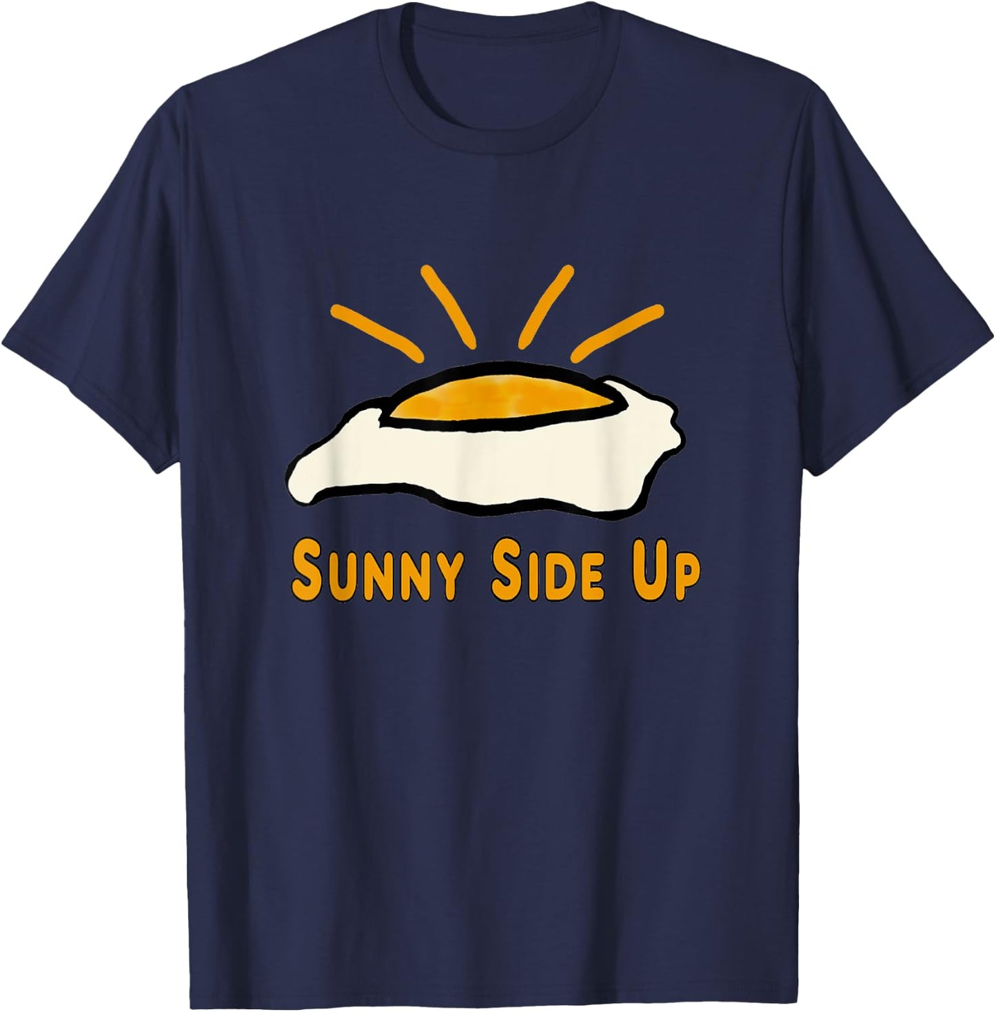 Fried Egg - Sunny Side Up T-Shirt - T-Shirt | Navy