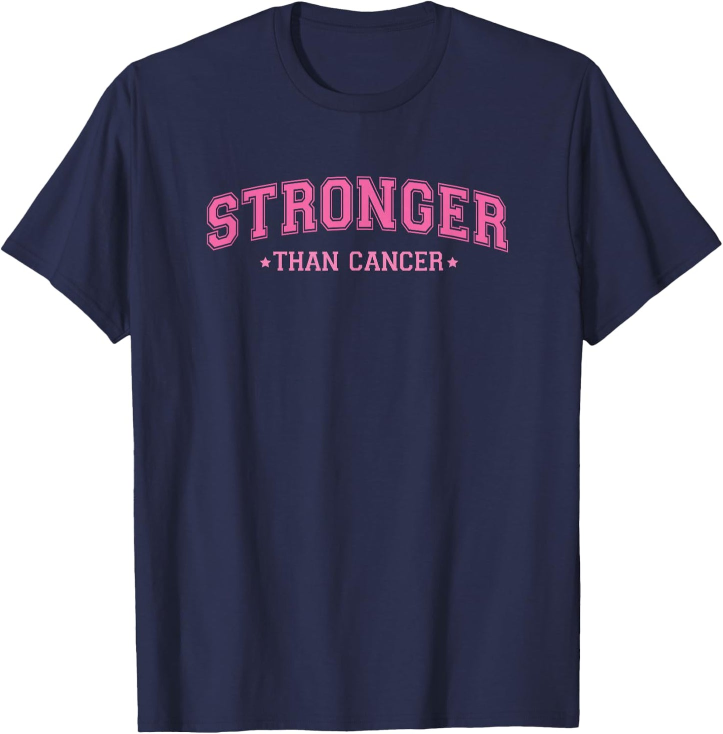 Pink Ribbon Breast Cancer Awareness Support Squad T-Shirt - T-Shirt | Navy
